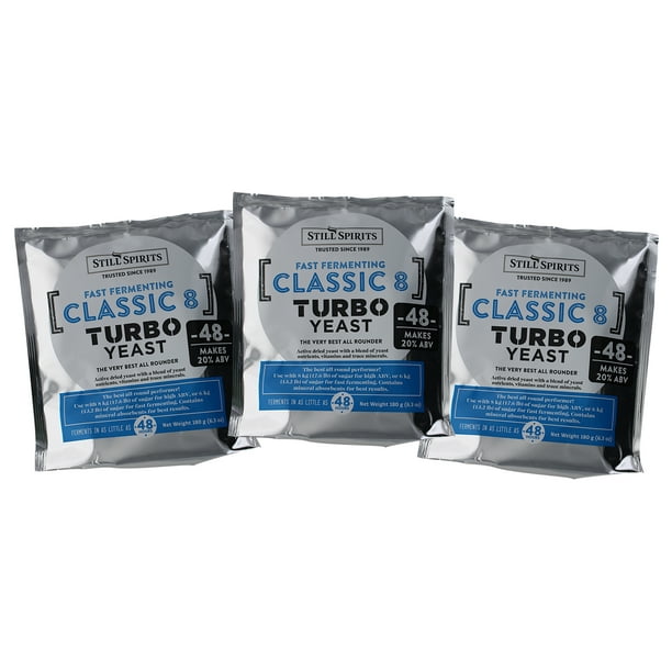 best all round performer 20% A Package of Still Spirits Classic 8 Turbo Yeast